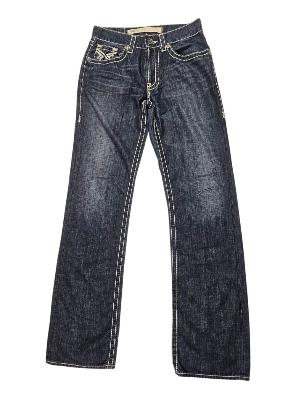 Big Star Pioneer Dark Wash Boot Cut Denim Jeans Men’s Size 32